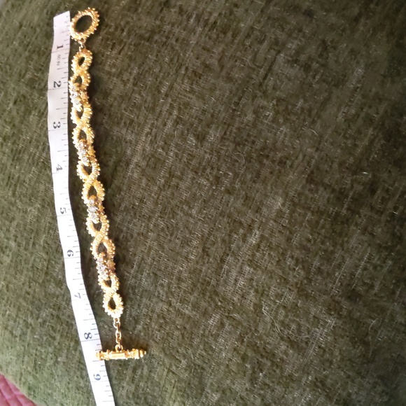 NATORI* vintage 80's rhinestone bracelet, - Picture 12 of 15